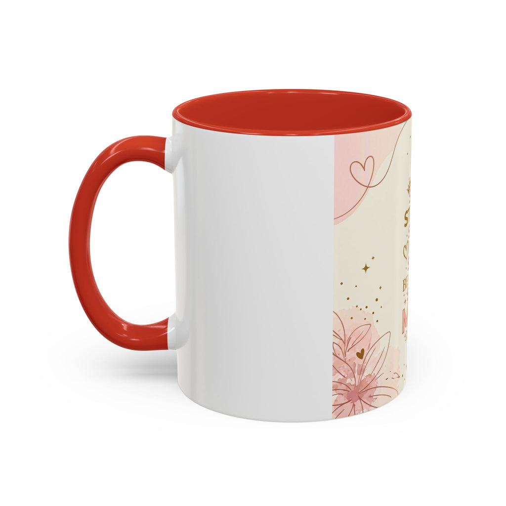 She is MOM Accent Coffee Mug — Mother's Day Gift (11/15 oz)