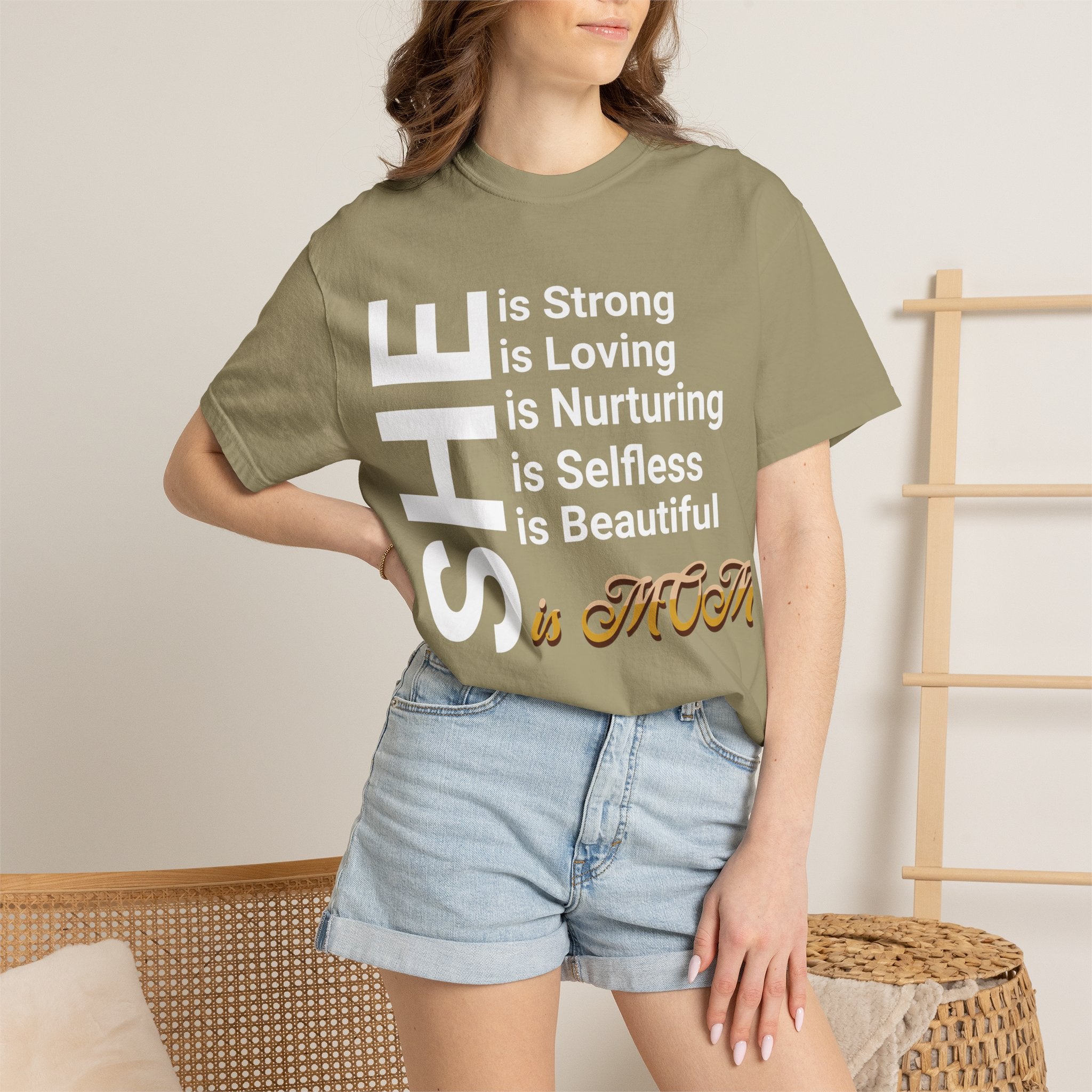 She Is Mom T-Shirt — Mother's Day Gift for Moms, Everyday T-shirt