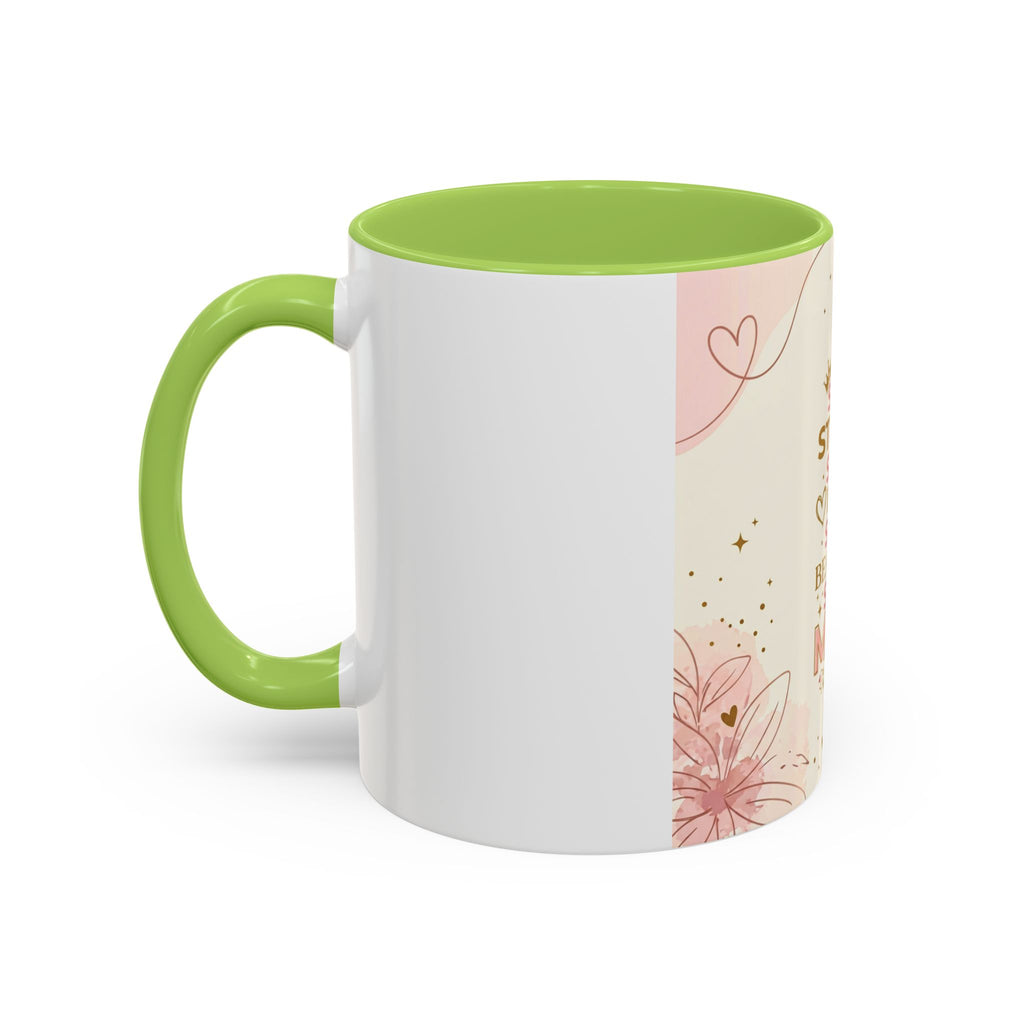 She is MOM Accent Coffee Mug — Mother's Day Gift (11/15 oz)
