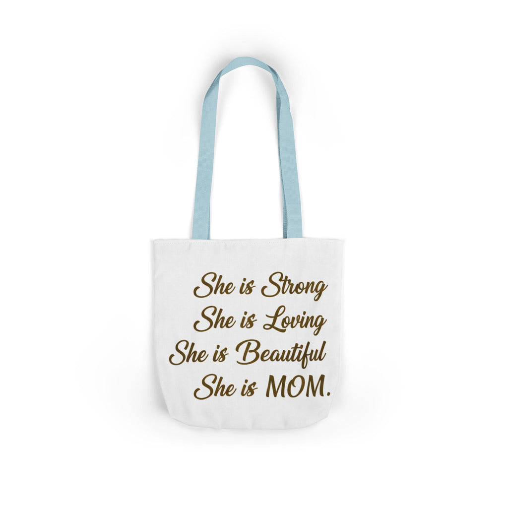 Canvas Tote Bag, 5-Color Straps, Inspirational Mom Quote Tote Bag, Mother's Day Tote Bag, Mother's Day Gift Tote Bay, Personalized Tote Bag, Personalized Gift